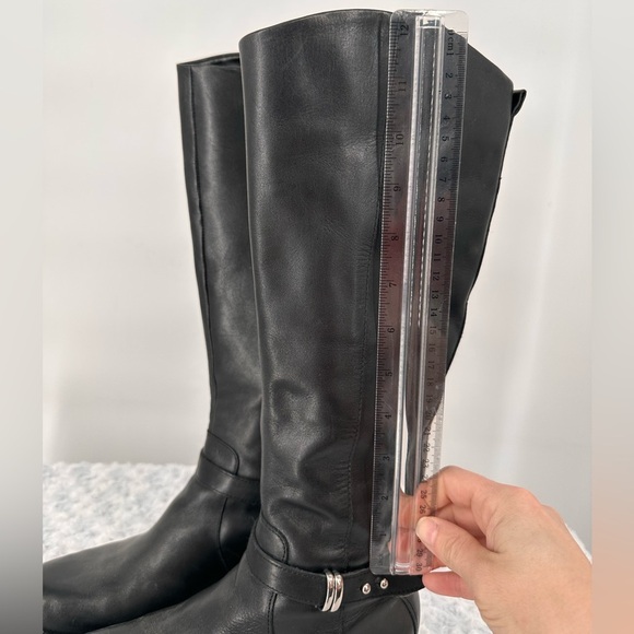 Franco Sarto Tall Leather Boots with Buckle Detail - Picture 9 of 9